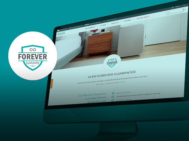 Forever Guarantee logo and Landing Page thumb