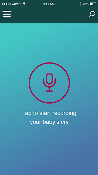 Why is my baby crying app - screen 2