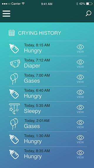 Why is my baby crying app - screen 4
