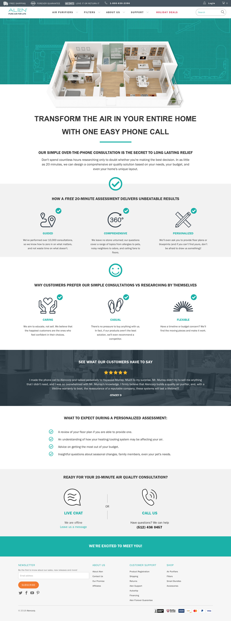 Total Home Solution Landing Page